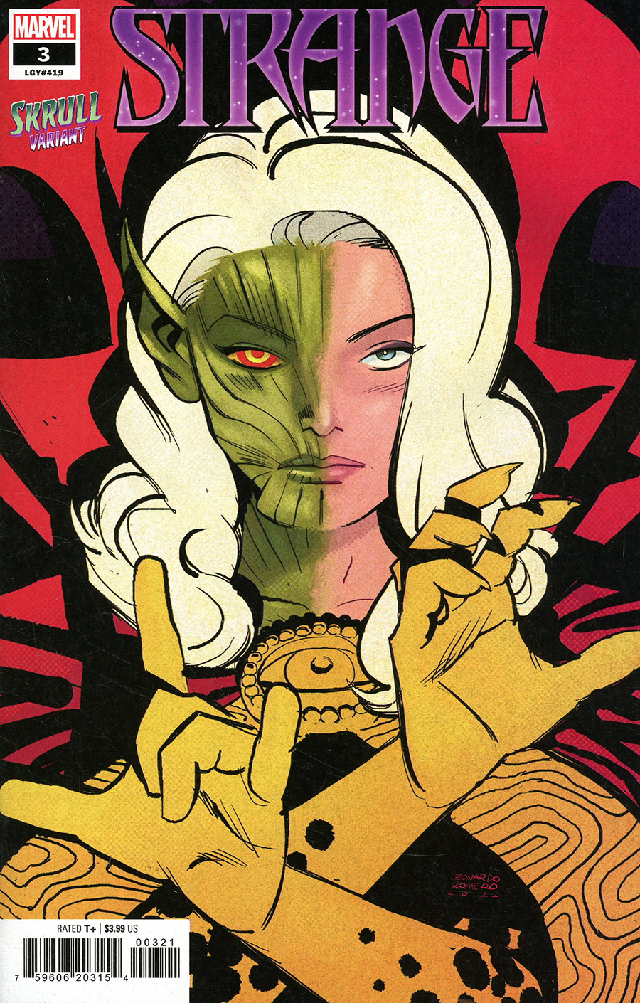 Strange Vol 3 #3 Cover B Variant Leonardo Romero Skrull Cover