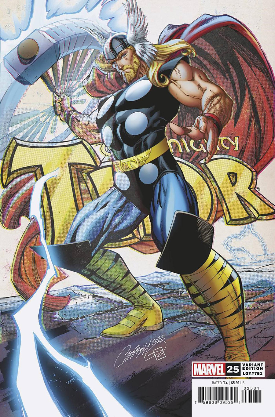 Thor Vol 6 #25 Cover C Variant J Scott Campbell Cover (Banner Of War Part 2)