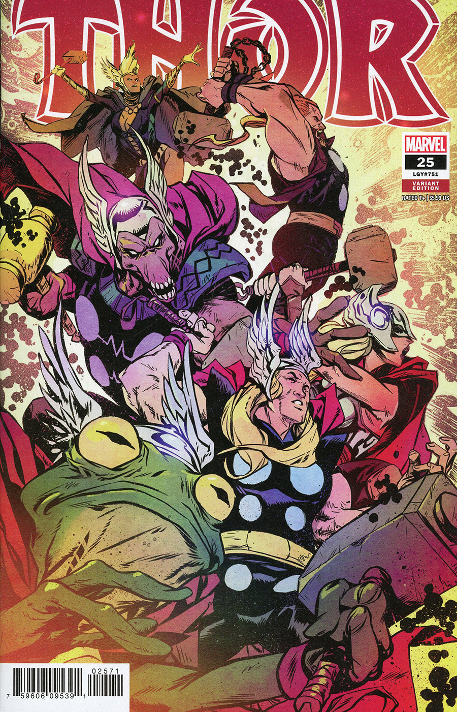 Thor Vol 6 #25 Cover F Variant Sanford Greene Cover (Banner Of War Part 2)