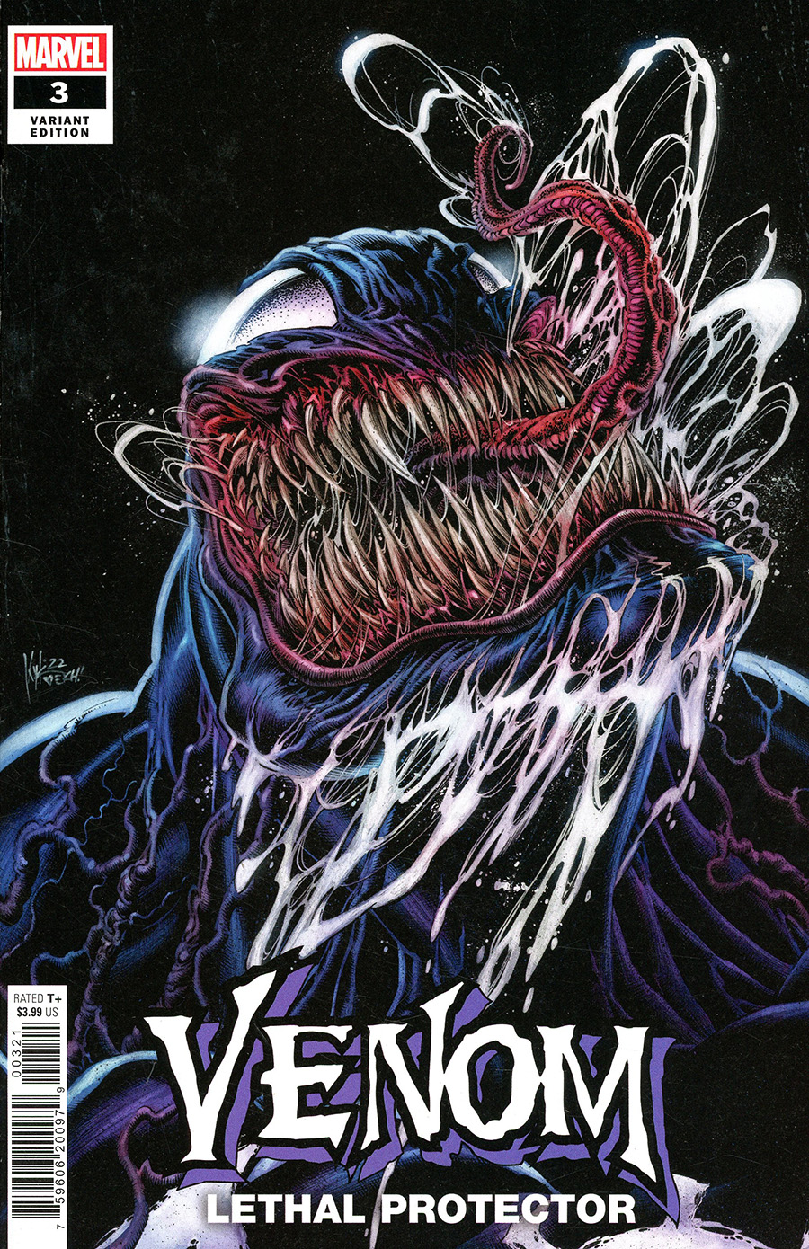 Venom Lethal Protector #3 Cover B Variant Kyle Hotz Cover