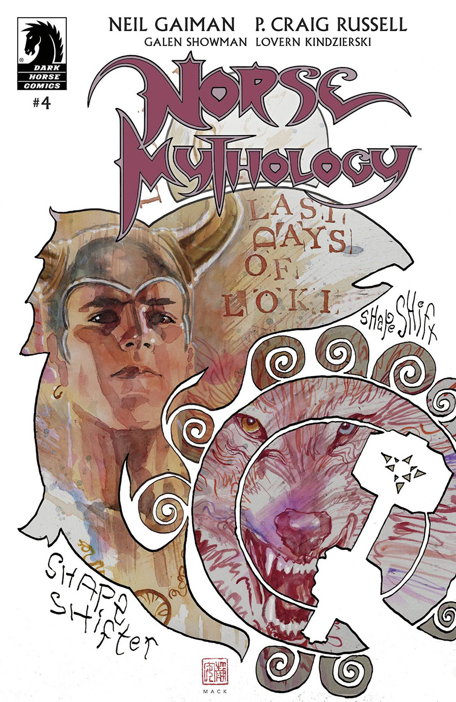 Neil Gaiman Norse Mythology III #4 Cover B Variant David Mack Cover