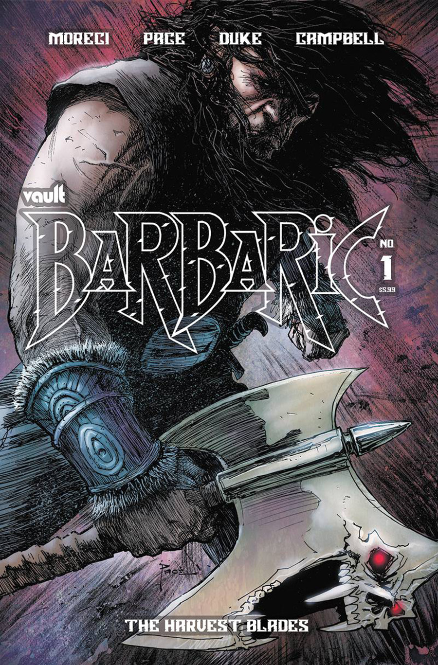 Barbaric Harvest Blades #1 (One Shot) Cover B Variant Richard Pace Cover