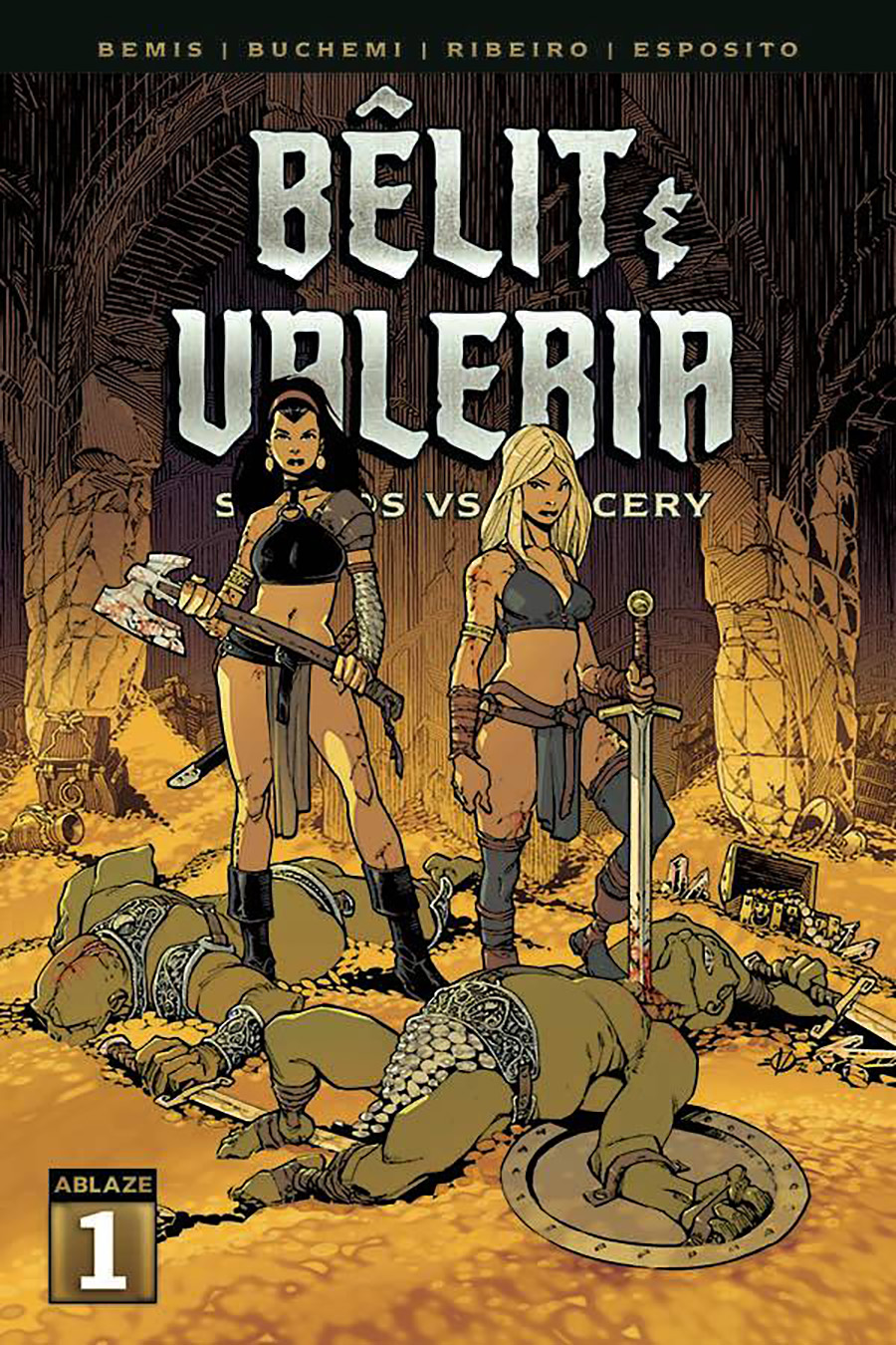 Belit & Valeria Swords vs Sorcery #1 Cover B Variant Olivier Vatine Cover