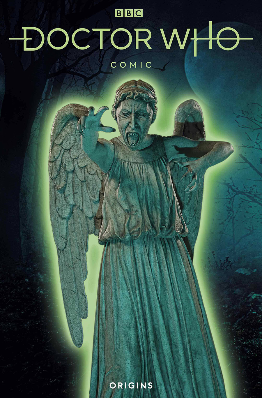 Doctor Who Origins #1 Cover B Variant Weeping Angel Glow-In-The-Dark Cover (Limit 1 Per Customer)