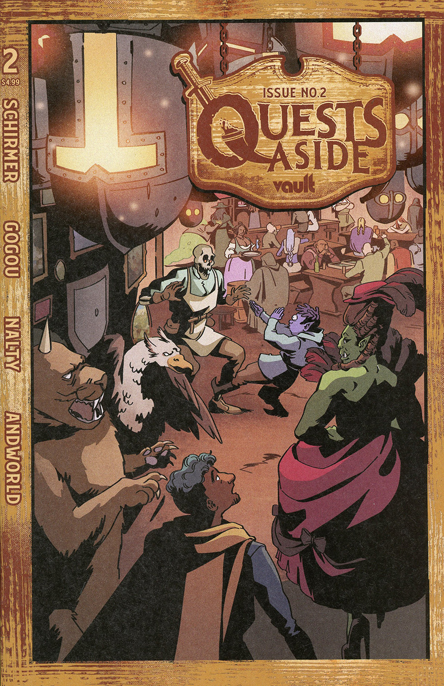 Quests Aside #2 Cover A Regular Elena Gogou Cover