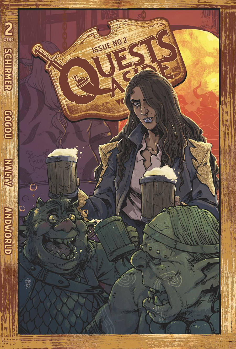 Quests Aside #2 Cover B Variant Michael Dialynas Cover