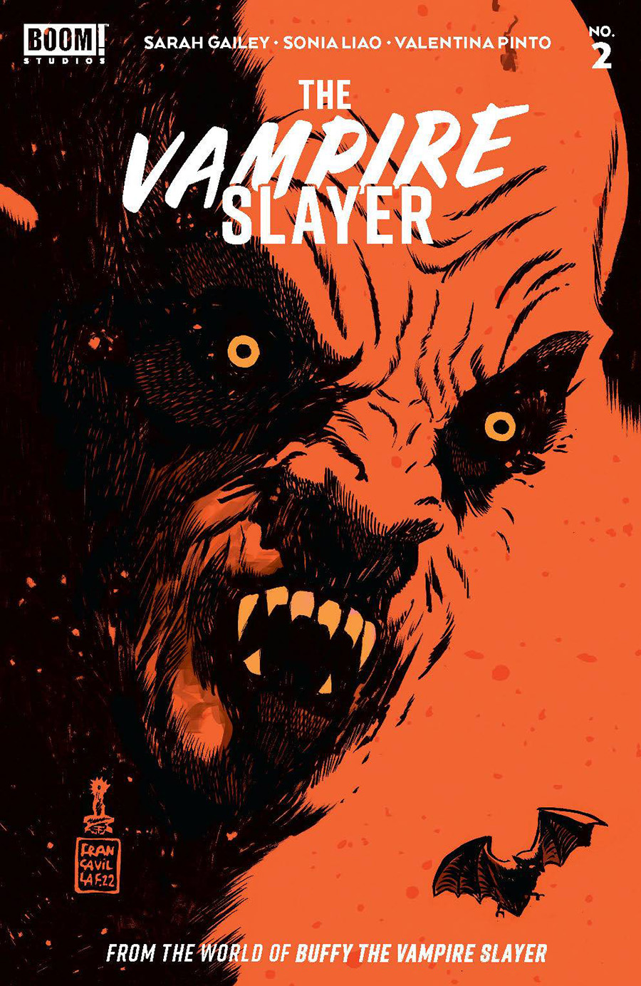 Vampire Slayer #2 Cover B Variant Francesco Francavilla Blood Red Foil Stamp Cover