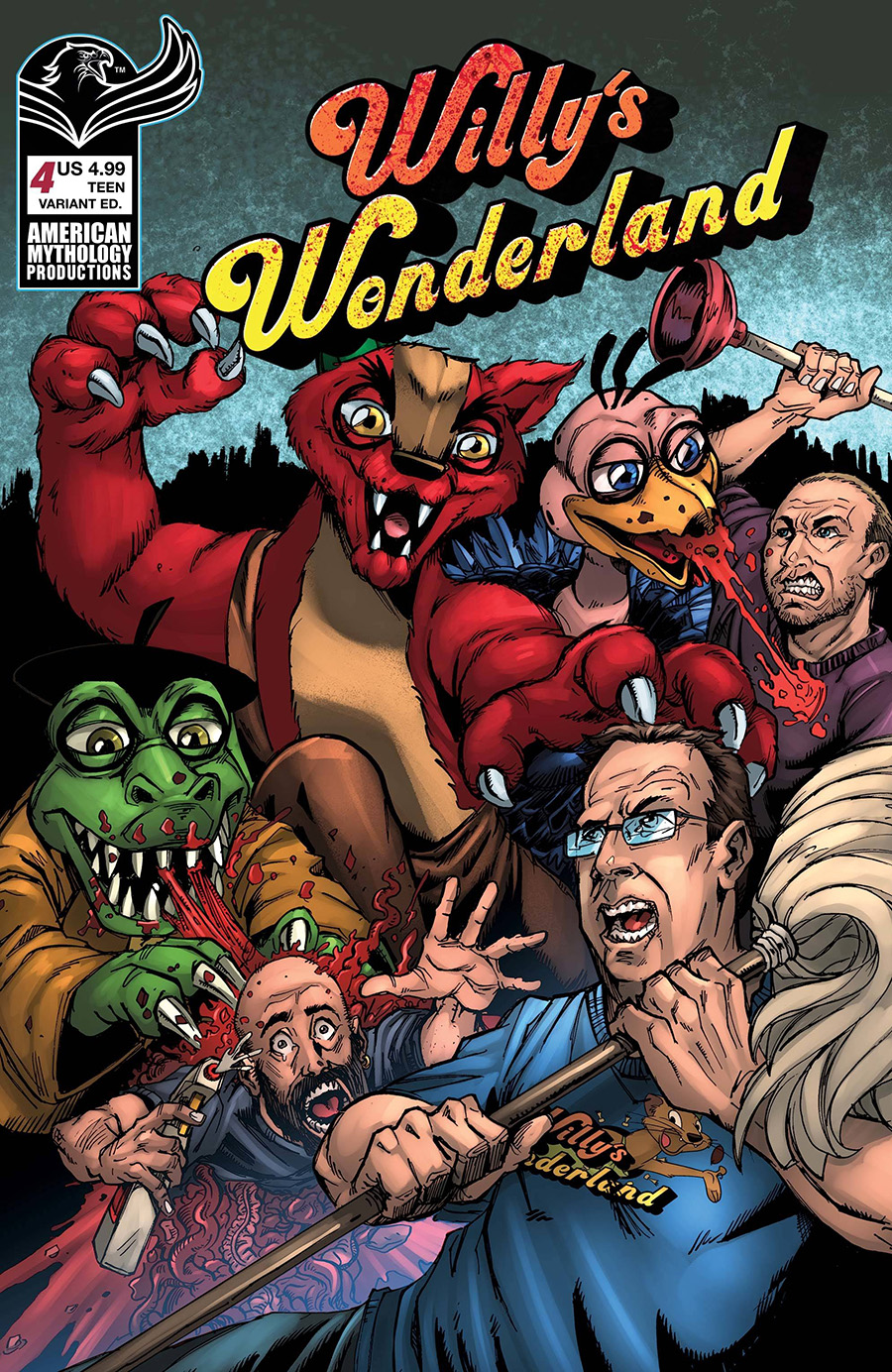 Willys Wonderland Prequel #4 Cover B Variant Puis Calzada Creepy Cover