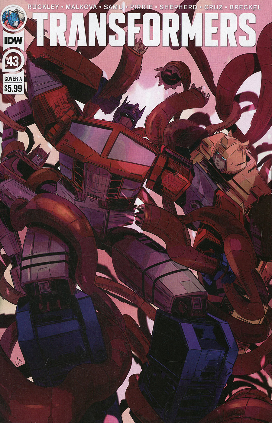 Transformers Vol 4 #43 Cover A Regular Stefano Simeone Cover