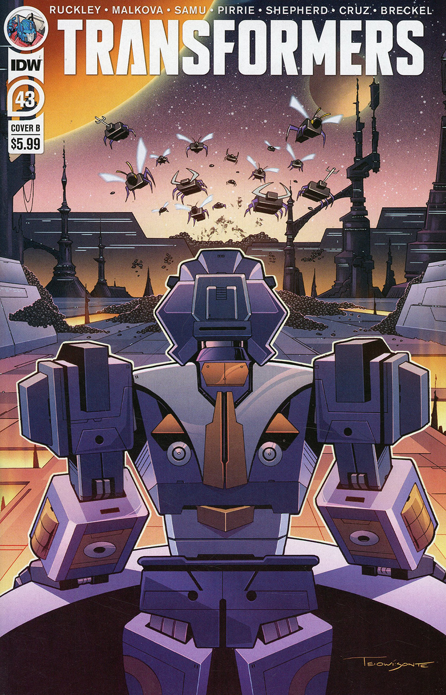Transformers Vol 4 #43 Cover B Variant Thomas Deer Cover