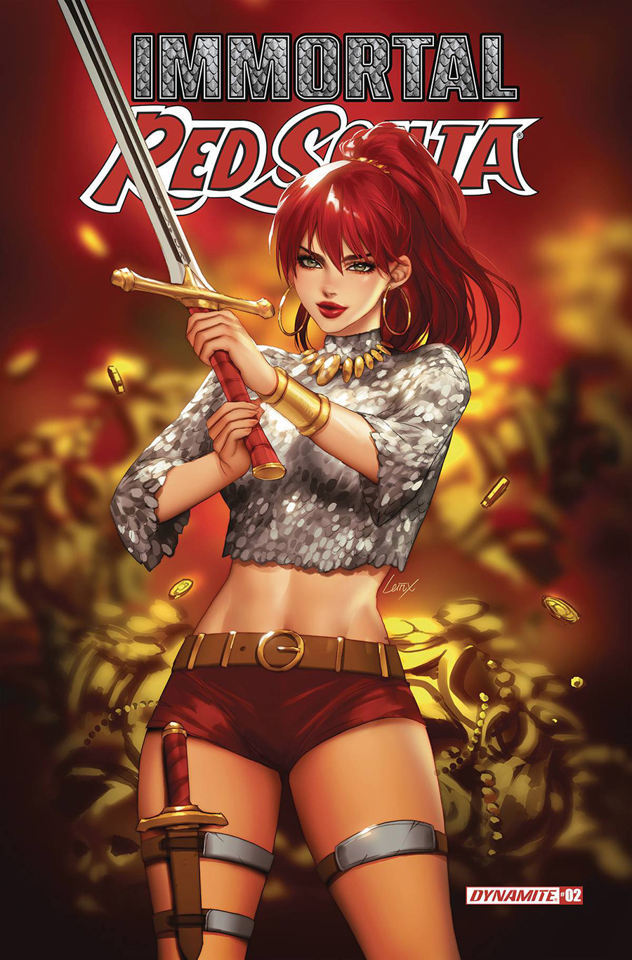 Immortal Red Sonja #2 Cover D Variant Lesley Leirix Li Cover