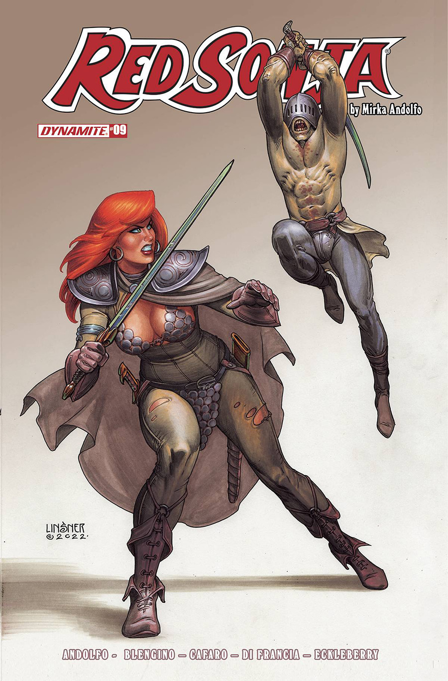 Red Sonja Vol 9 #9 Cover C Variant Joseph Michael Linsner Cover