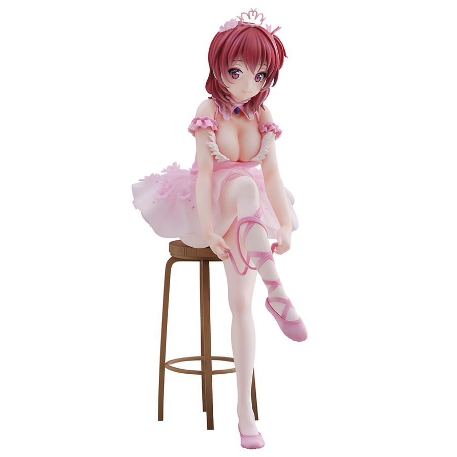 Anmi Illustration Flamingo Ballet Red Hair Girl PVC Figure
