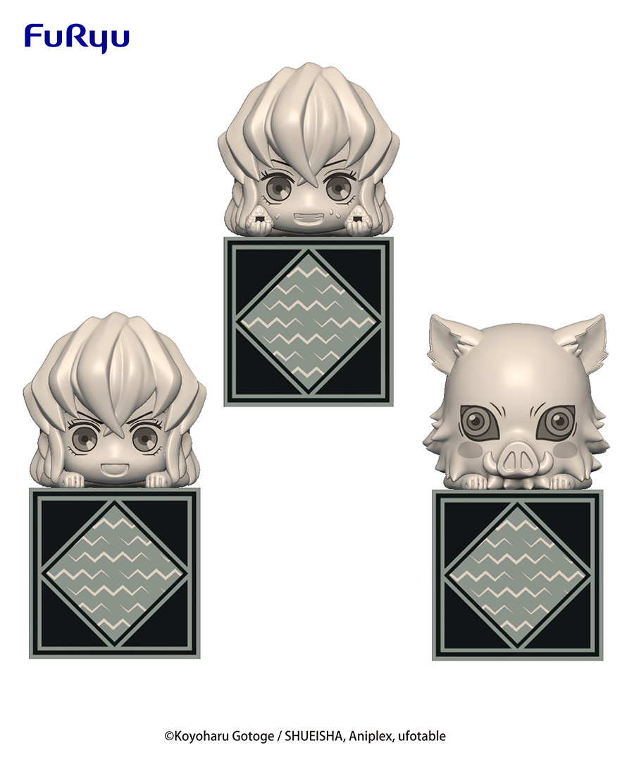 Demon Slayer Kimetsu No Yaiba Hikkake Inosuke Vol 1 PVC Figure 3-Piece Set