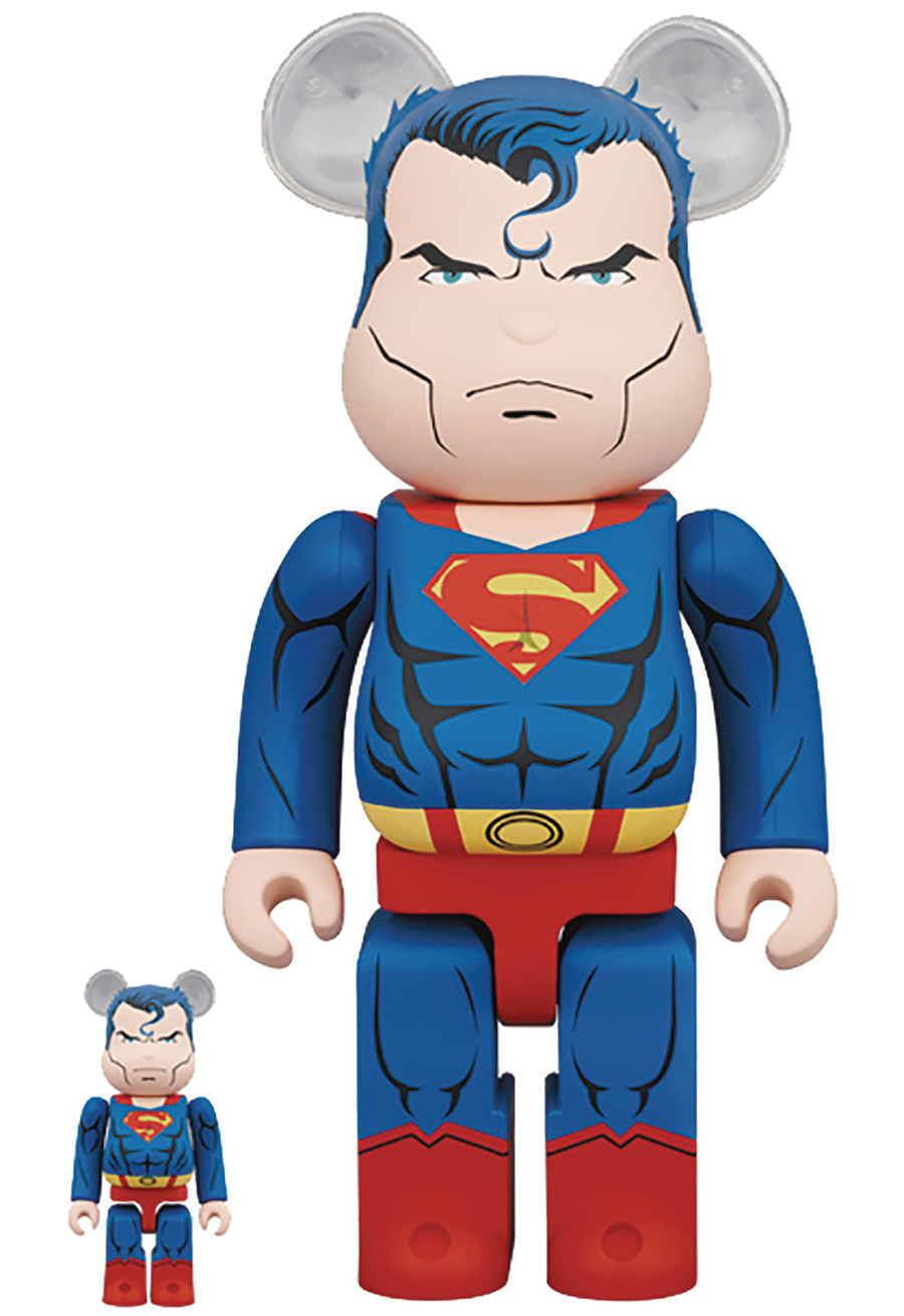 Batman Hush Superman 100 Percent & 400 Percent 2-Pack Bearbrick