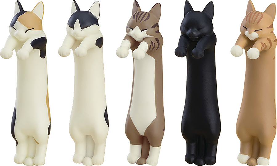 Sakuna Of Rice And Ruin Long Cat Collection Mini Figure Blind Mystery Box 6-Piece Display