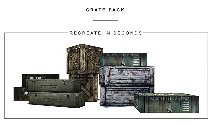 Extreme Sets Pop-Up 1/12 Scale Display Pack - Crate