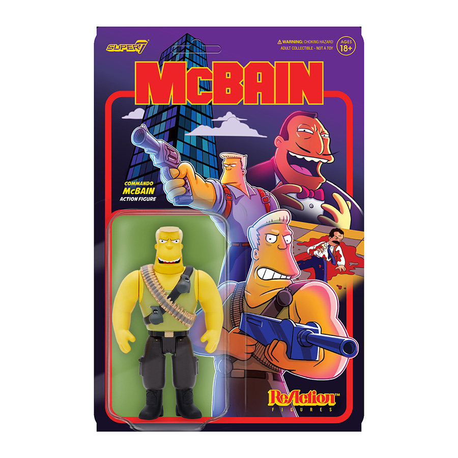 Simpsons McBain ReAction Figure Wave 1 - McBain Commando