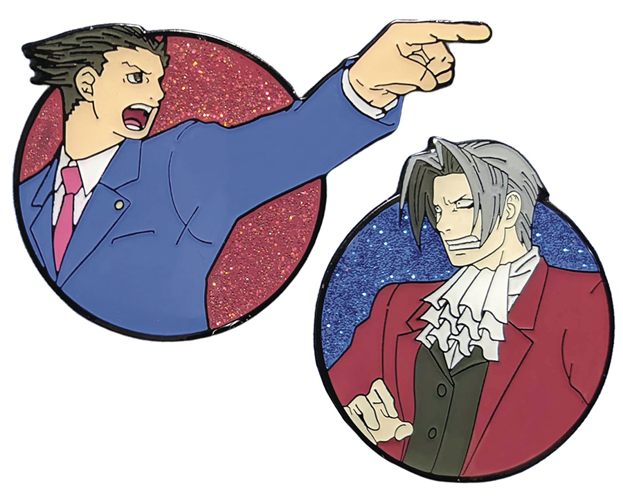 Ace Attorney Winning 2-Piece Pin Set - Phoenix Wright