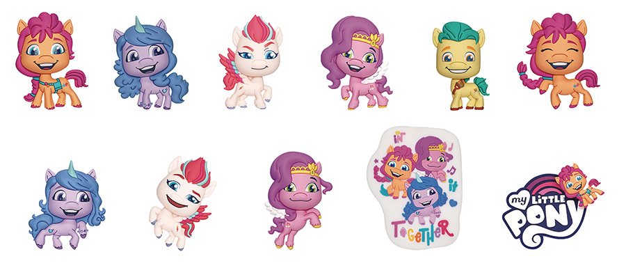 My Little Pony Movie 3D Foam Bag Clip Blind Mystery Box 24-Piece Display