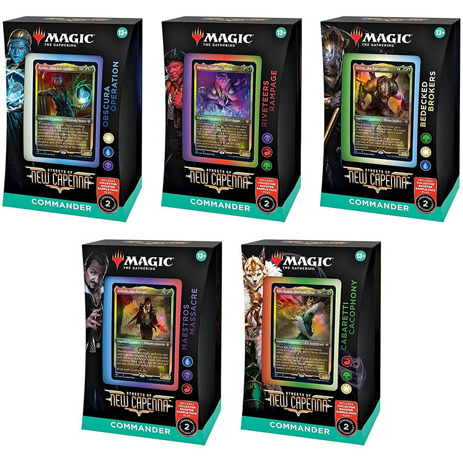 Magic The Gathering Streets Of New Capenna Commander Deck Case (5-Count)