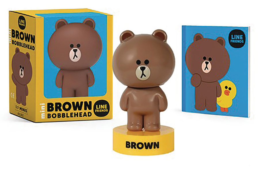 Line Friends Brown Mini Bobblehead Kit