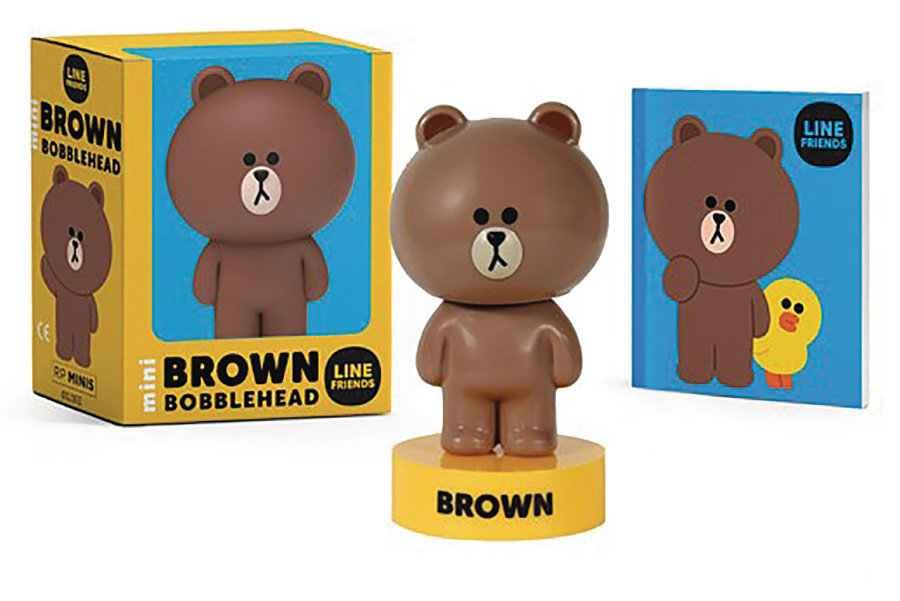 Line Friends Brown Mini Bobblehead Kit