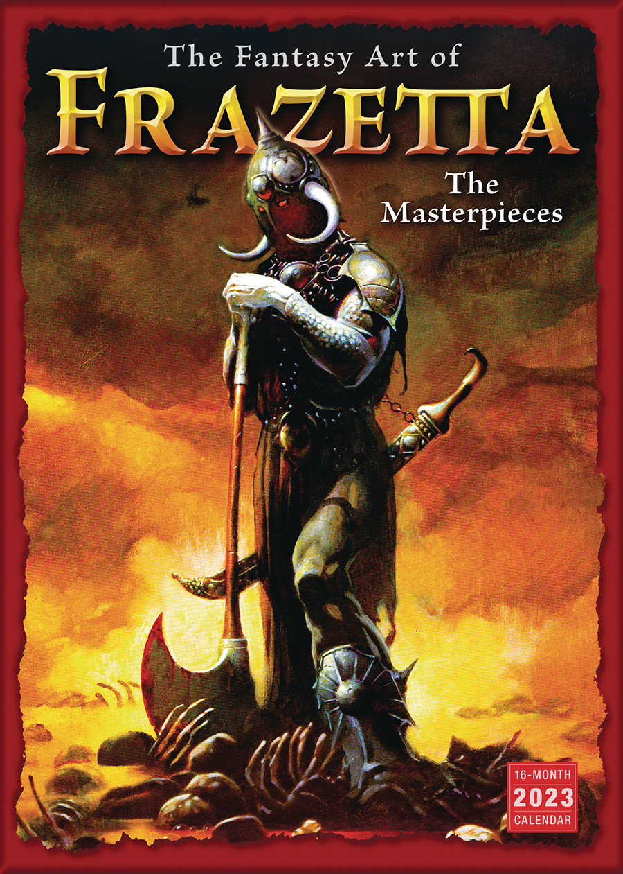Fantasy Art Of Frank Frazetta 2023 Wall Calendar