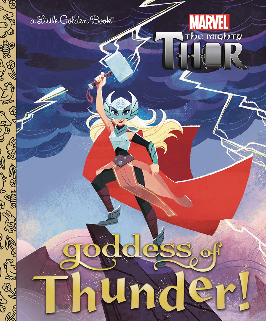 Marvel Mighty Thor Goddess Of Thunder Little Golden Book HC