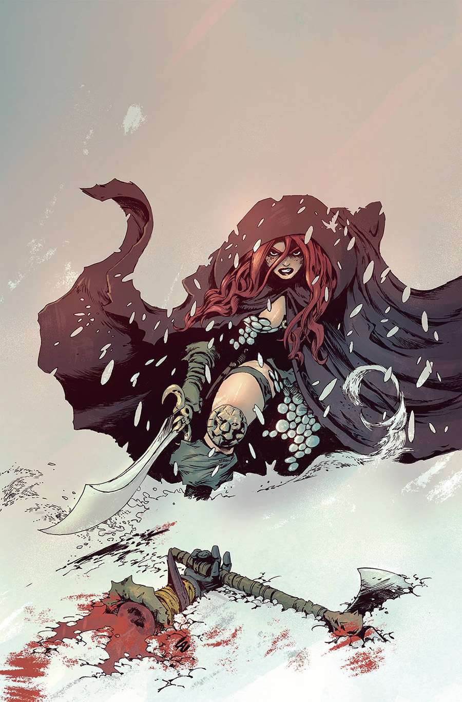 Red Sonja Vol 9 #9 Cover G Incentive Jonathan Lau Virgin Cover