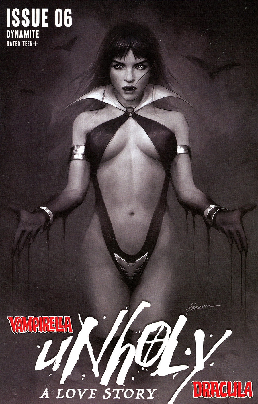 Vampirella Dracula Unholy #6 Cover I Incentive Shannon Maer Black & White Cover