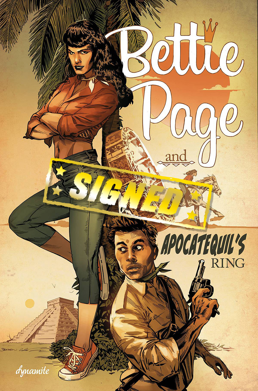 Bettie Page And Apocatequils Ring Crowdfunder Exclusive Signed Edition