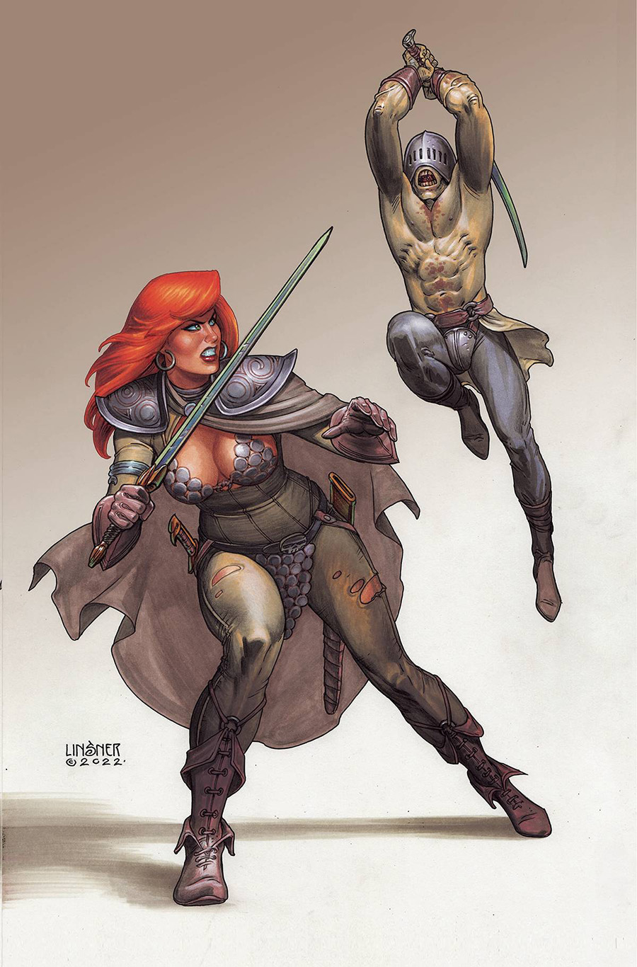 Red Sonja Vol 9 #9 Cover K Limited Edition Joseph Michael Linsner Virgin Cover