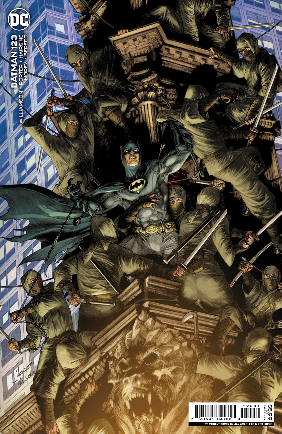 Batman Vol 3 #123 Cover C Incentive Jay Anacleto Card Stock Variant Cover (Shadow War Part 5)
