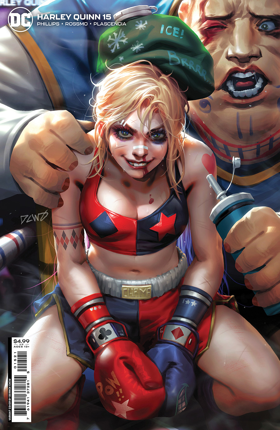 Harley Quinn Vol 4 #15 Cover B Variant Derrick Chew Card Stock Cover