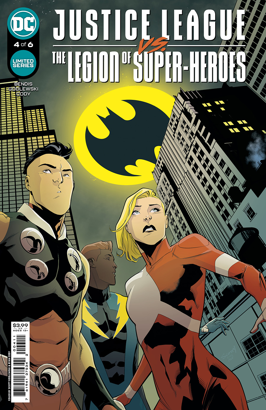 Justice League vs The Legion Of Super-Heroes #4 Cover A Regular Scott Godlewski Cover