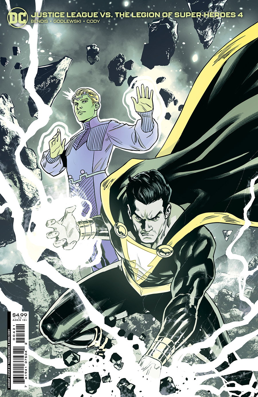 Justice League vs The Legion Of Super-Heroes #4 Cover B Variant Travis Moore Card Stock Cover