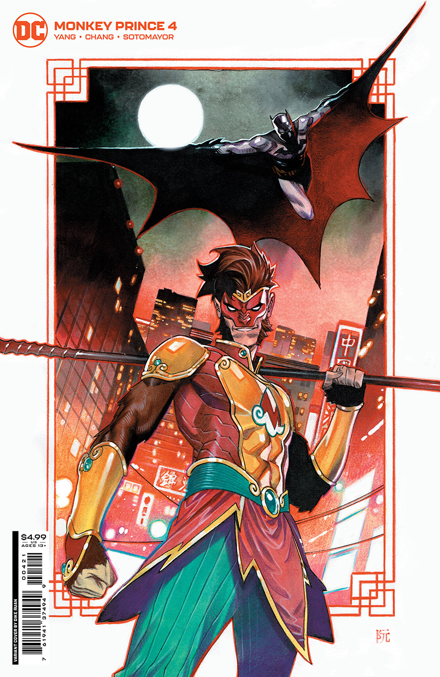 Monkey Prince #4 Cover B Variant Dike Ruan Card Stock Cover