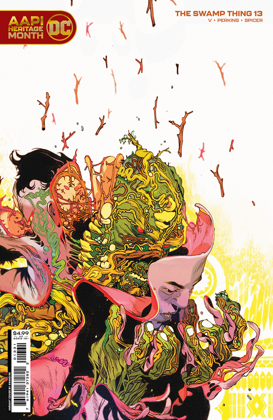 Swamp Thing Vol 7 #13 Cover C Variant Anand RK AAPI Card Stock Cover
