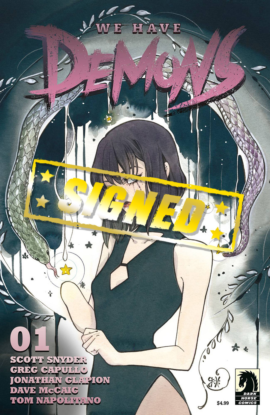 We Have Demons #1 Cover E Incentive Peach Momoko Cover Signed By Scott Snyder & Greg Capullo With CGC Certificate