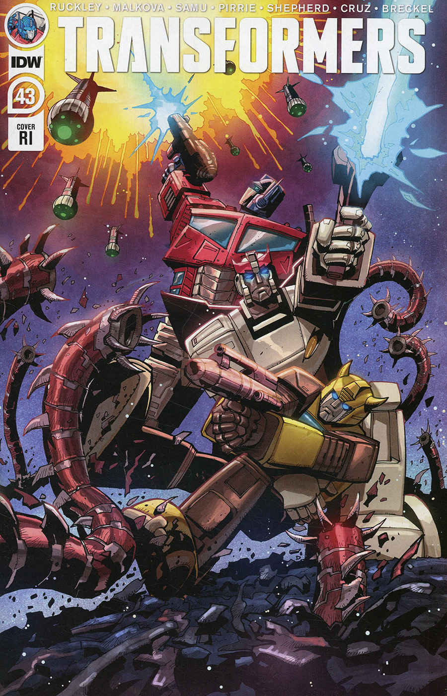 Transformers Vol 4 #43 Cover C Incentive Geoff Senior Variant Cover