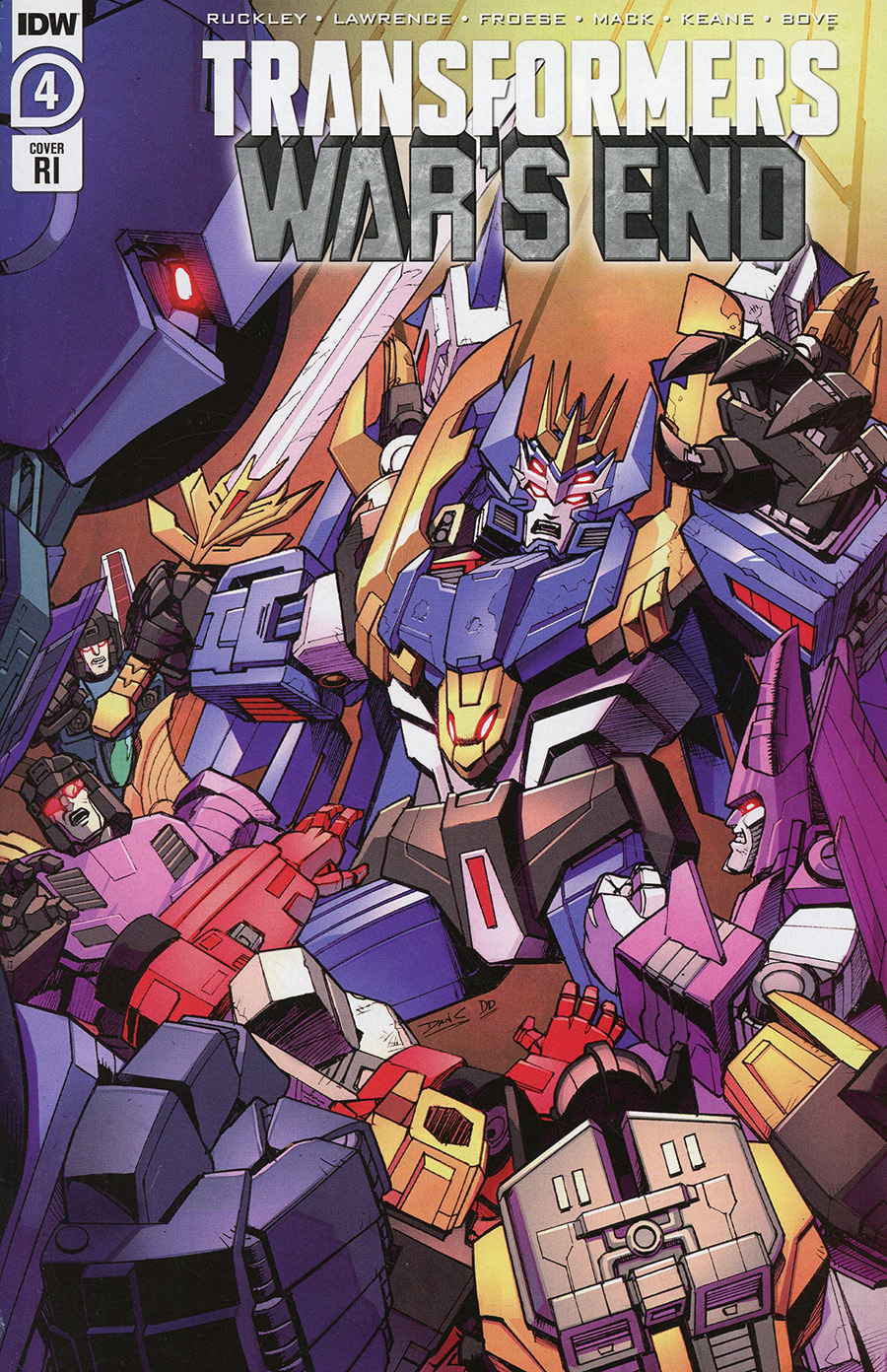 Transformers Wars End #4 Cover C Incentive Daniel Khanna Variant Cover