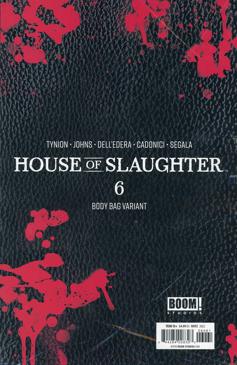 House Of Slaughter #6 Cover F Incentive Kyle Hotz Bodybag Virgin Cover