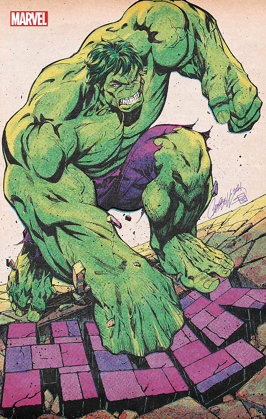 Hulk Vol 5 #7 Cover H Incentive J Scott Campbell Retro Variant Cover (Banner Of War Part 3)