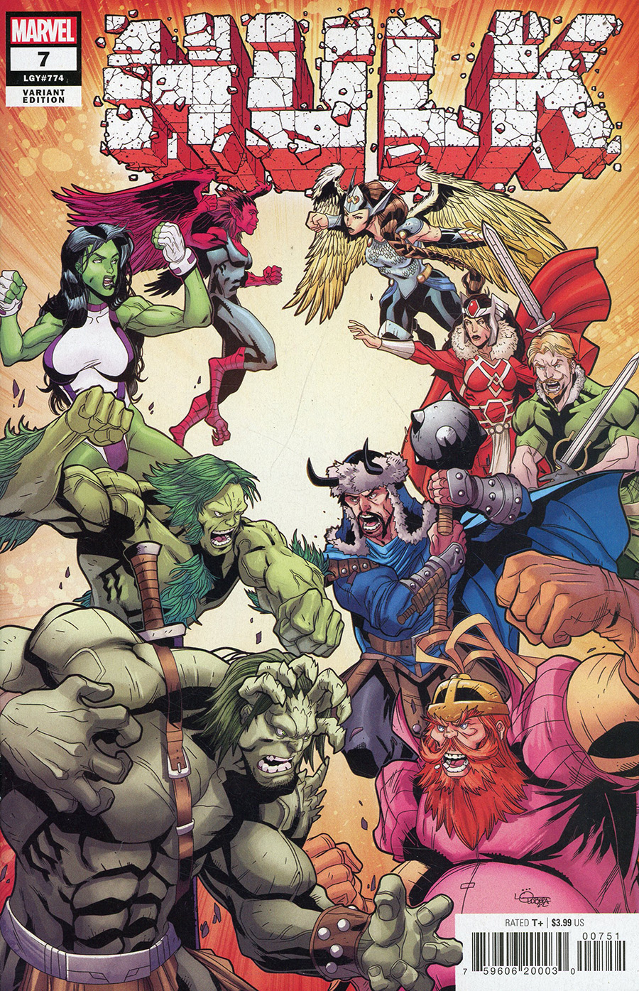 Hulk Vol 5 #7 Cover F Incentive Logan Lubera Variant Cover (Banner Of War Part 3)