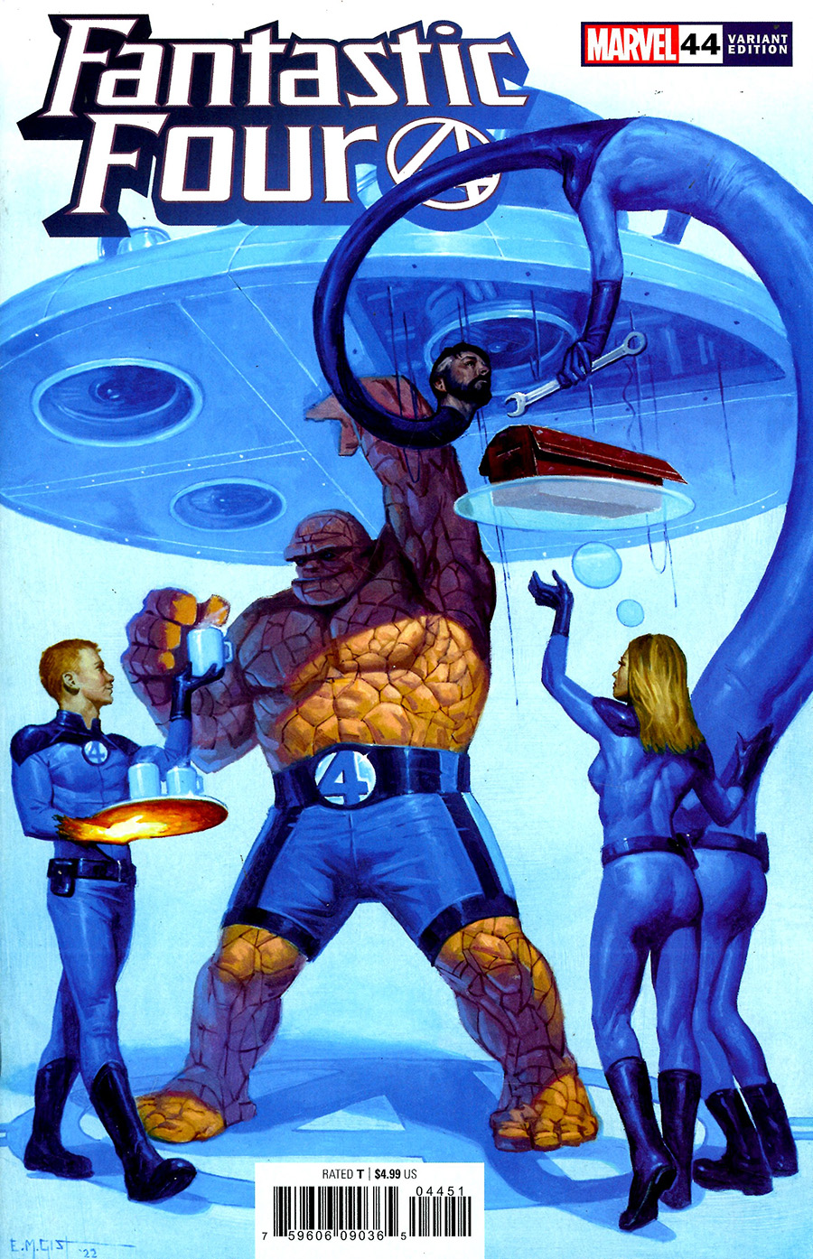 Fantastic Four Vol 6 #44 Cover E Incentive EM Gist Variant Cover (Reckoning War Tie-In)