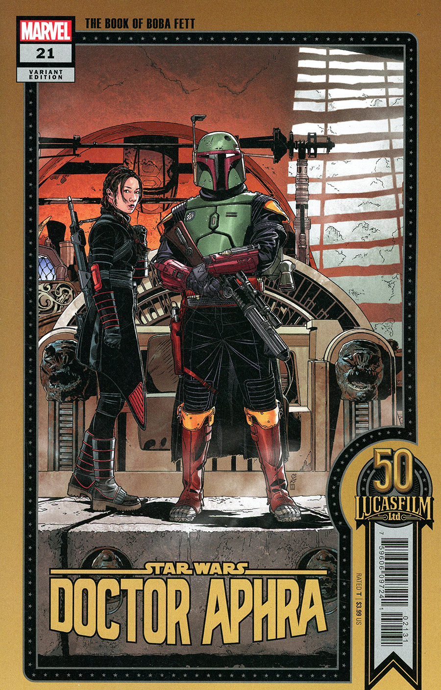 Star Wars Doctor Aphra Vol 2 #21 Cover B Variant Chris Sprouse Lucasfilm 50th Anniversary Cover (Limit 1 Per Customer)