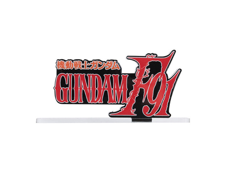 Gundam F91 Logo Stand