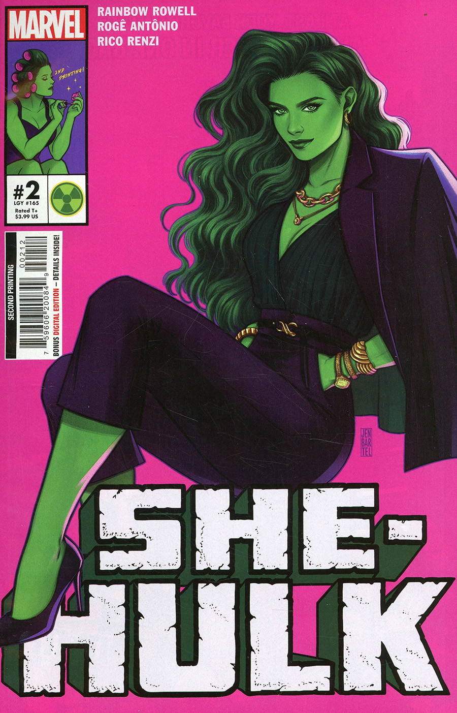 She-Hulk Vol 4 #2 Cover D 2nd Ptg Jen Bartel Variant Cover