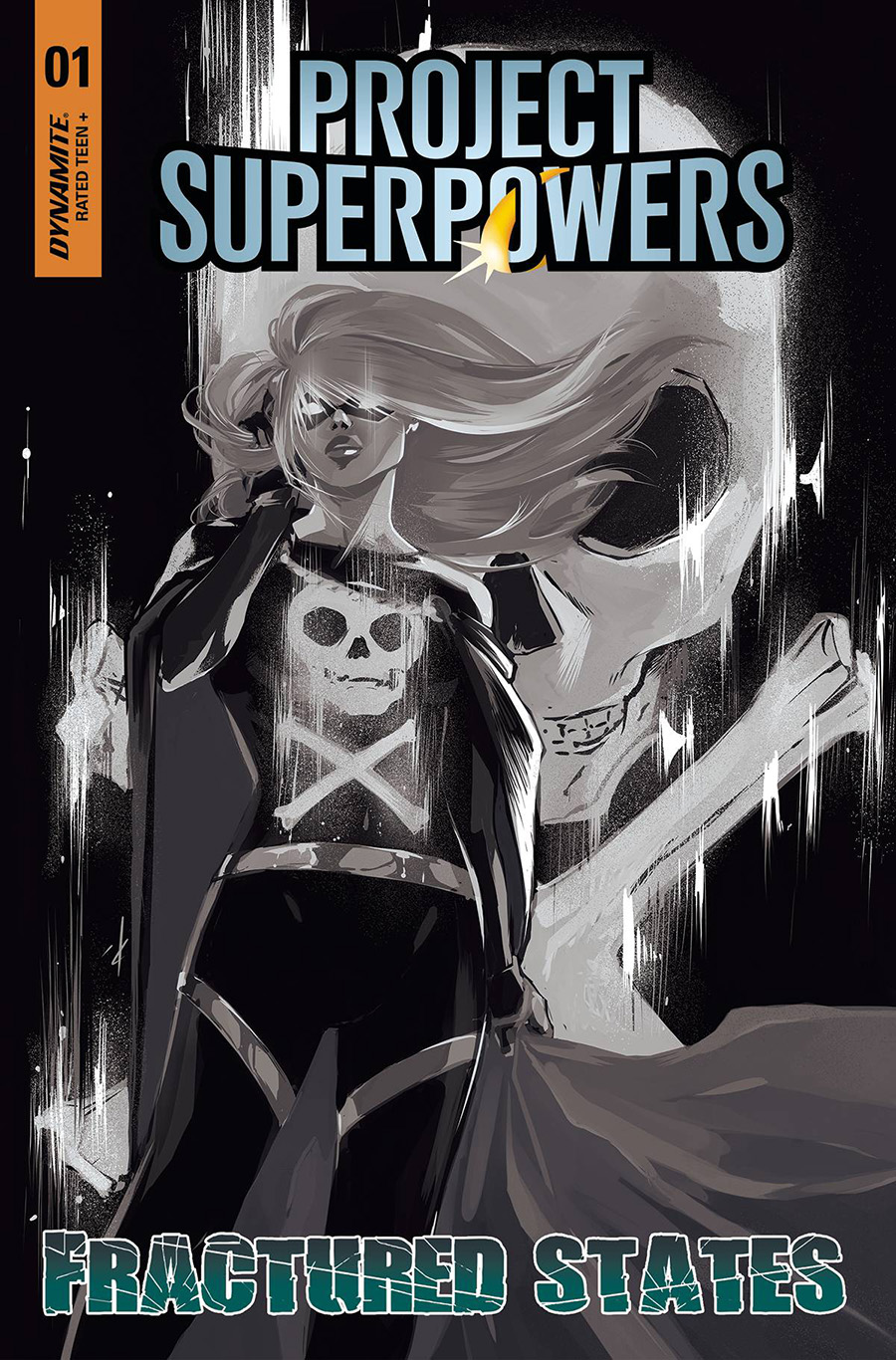 Project Superpowers Fractured States #1 Cover S Incentive Paula Andrade Black & White Cover